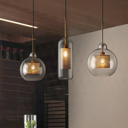 Suspension Moderne en Verre - Elara