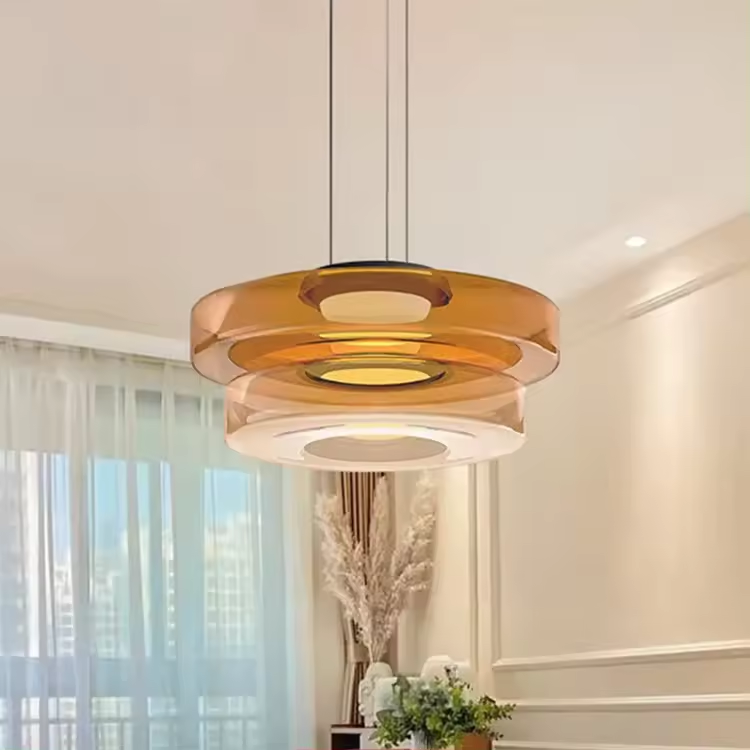 Suspension Moderne en Verre - Elara