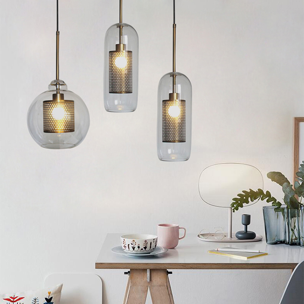 Suspension Moderne en Verre - Elara