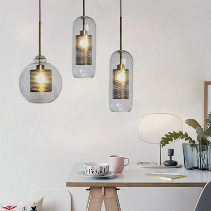 Suspension Moderne en Verre - Elara