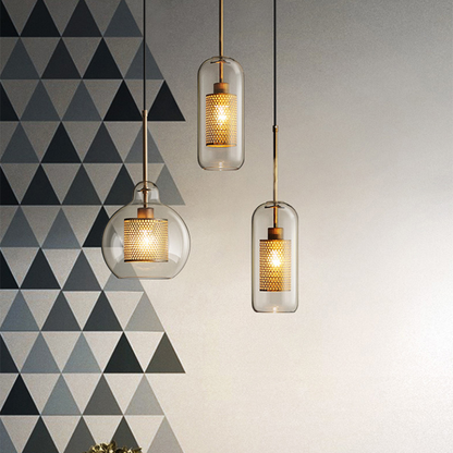 Suspension Moderne en Verre - Elara