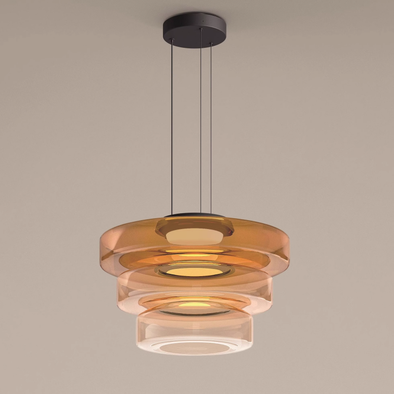 Suspension Moderne en Verre - Elara