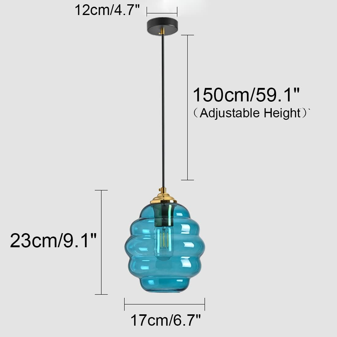 Suspension Moderne en Verre - Lysara