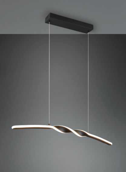 Suspension Noire Arc Pour Table