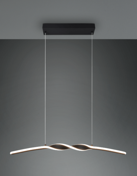 Suspension Noire Arc Pour Table