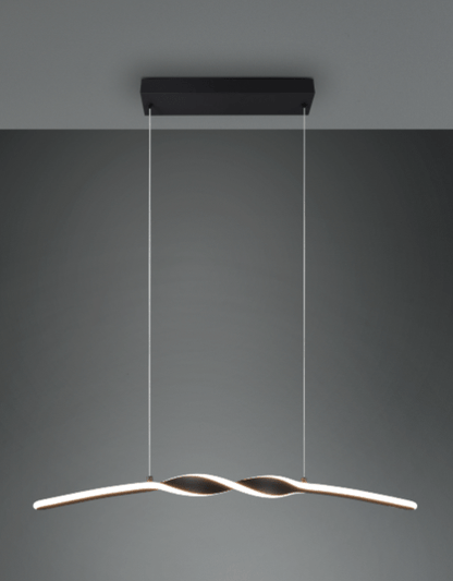 Suspension Noire Arc Pour Table