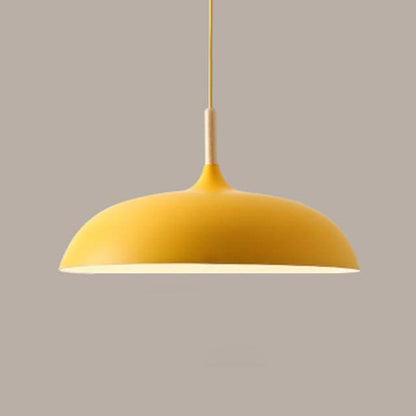 Suspension Pastel en Aluminium et Bois - Wood