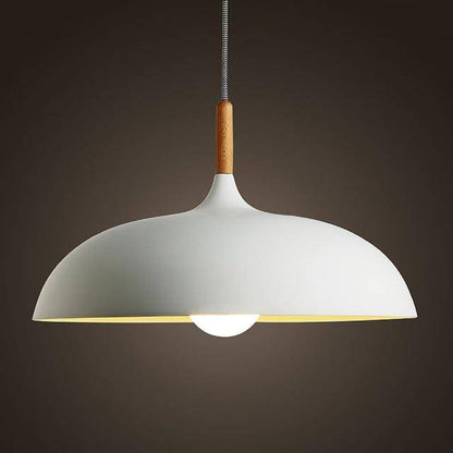 Suspension Pastel en Aluminium et Bois - Wood