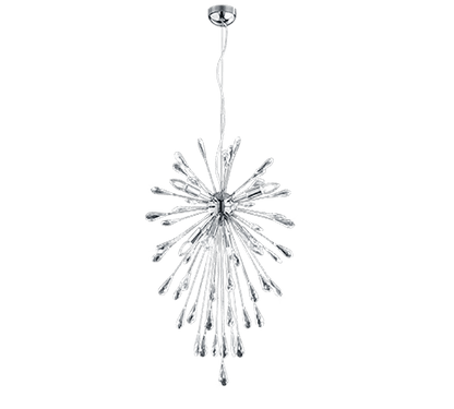 Suspension Pluie Design en Verre Transparent