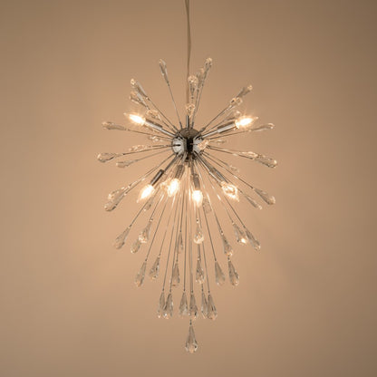 Suspension Pluie Design en Verre Transparent