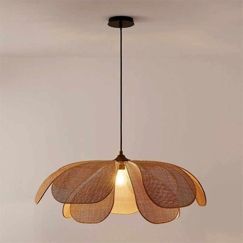 Suspension Rustique en Rotin - Floralis