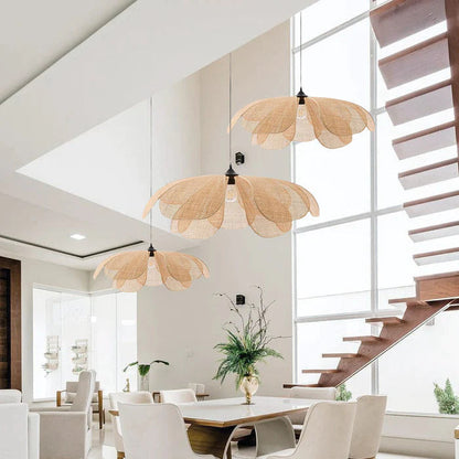 Suspension Rustique en Rotin - Floralis