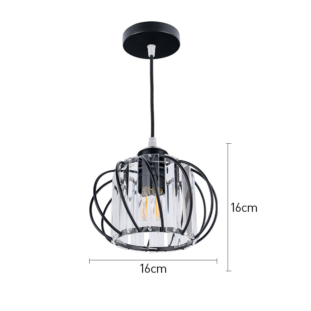 Suspension Style Minimaliste en Verre