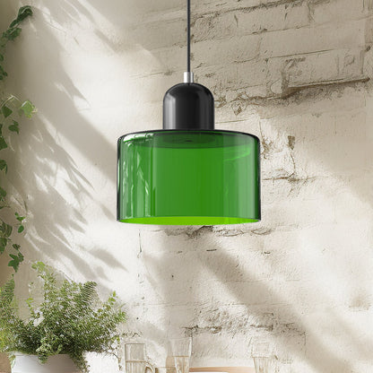 Suspension Verre Bauhaus - Cylindre