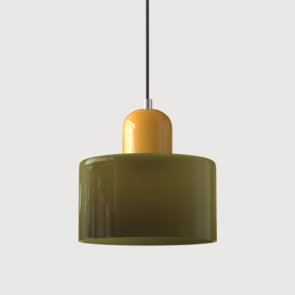 Suspension Verre Bauhaus - Cylindre