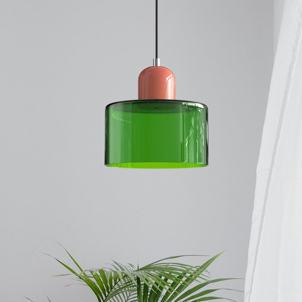 Suspension Verre Bauhaus - Cylindre