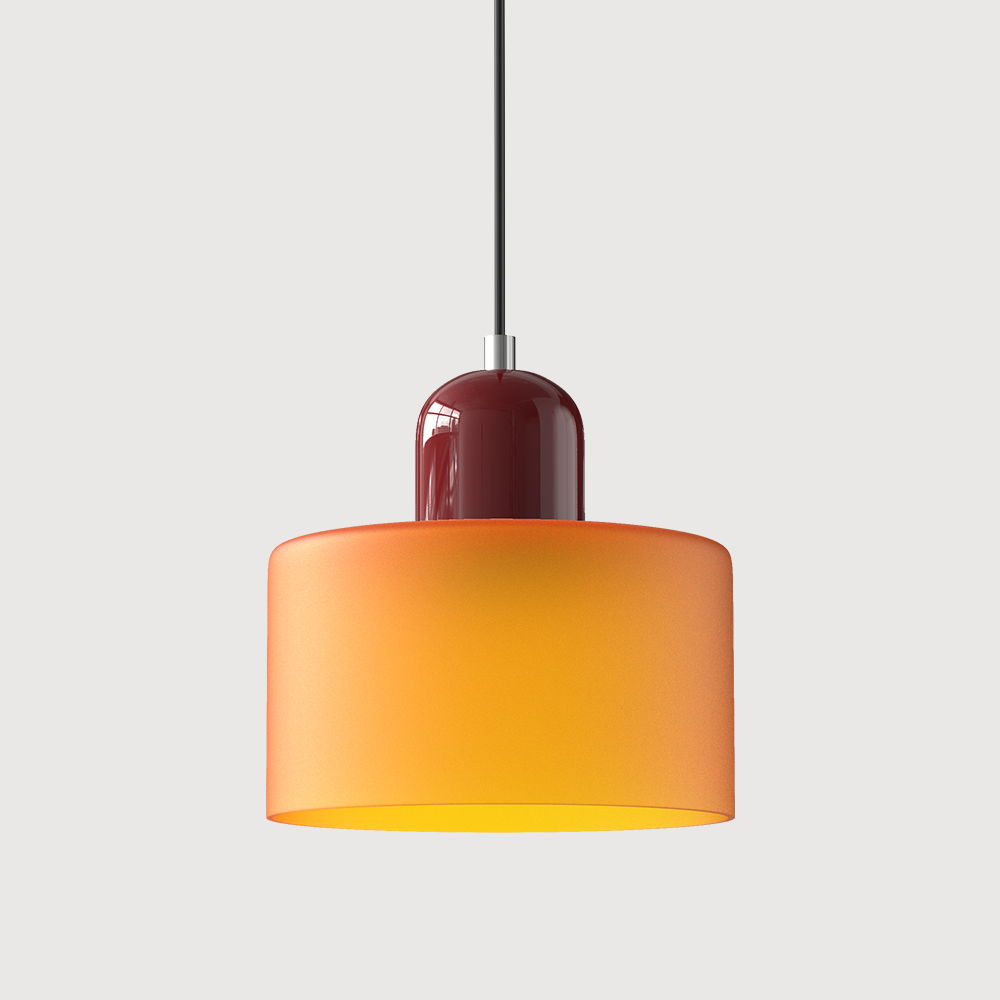 Suspension Verre Bauhaus - Cylindre