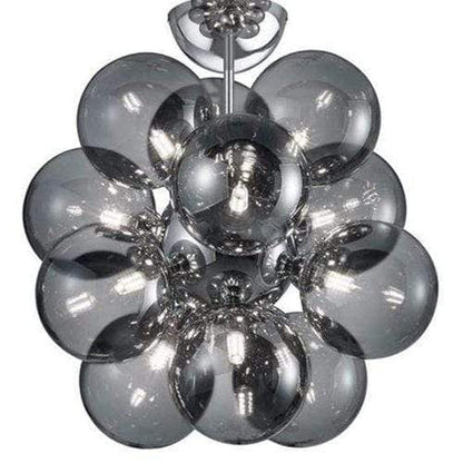 Suspension Verre Et Chrome