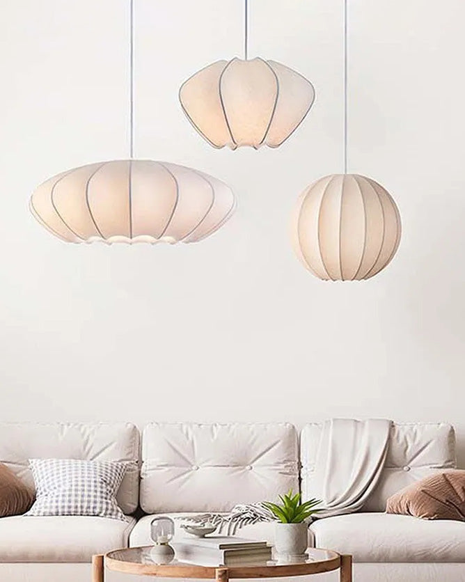 Suspension en Soie – Design Japandi