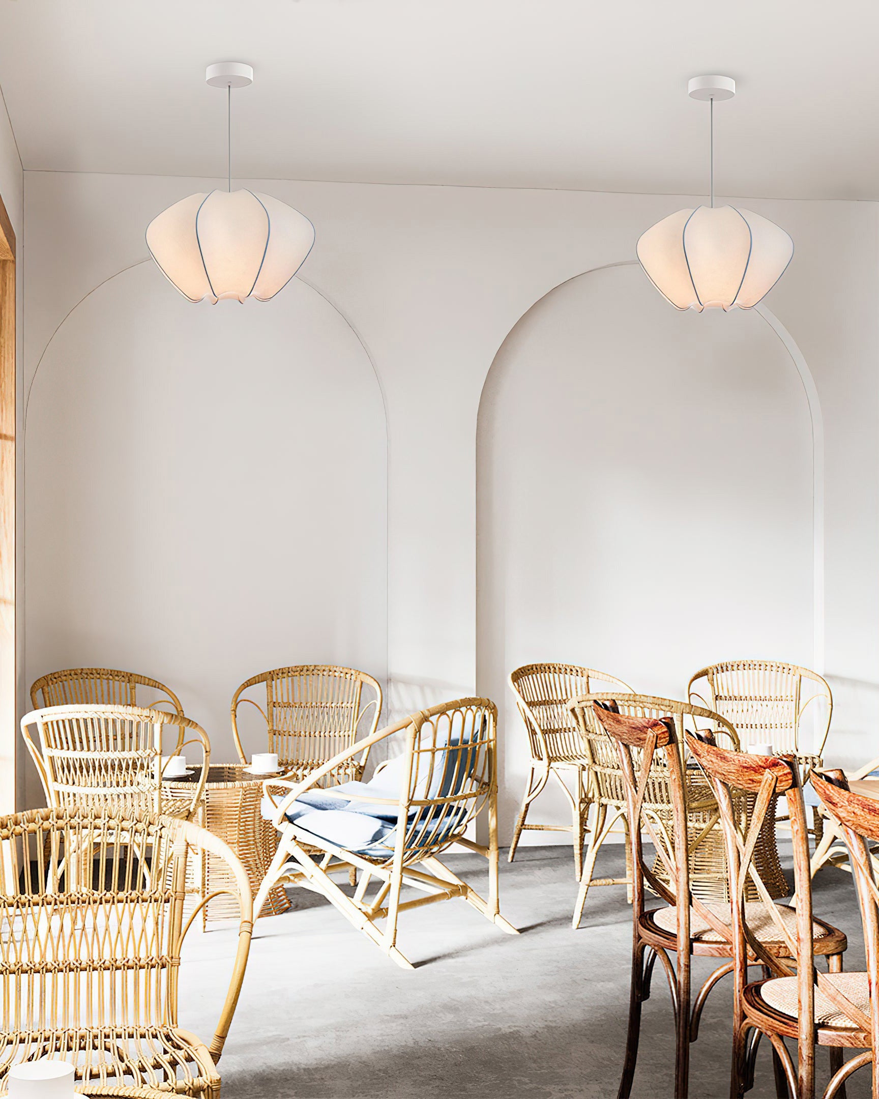 Suspension en Soie – Design Japandi