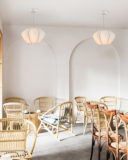 Suspension en Soie – Design Japandi
