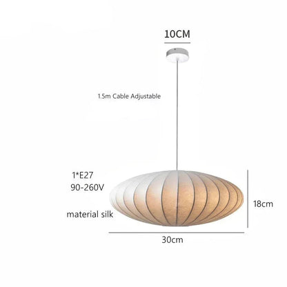 Suspension en Tissu Blanc