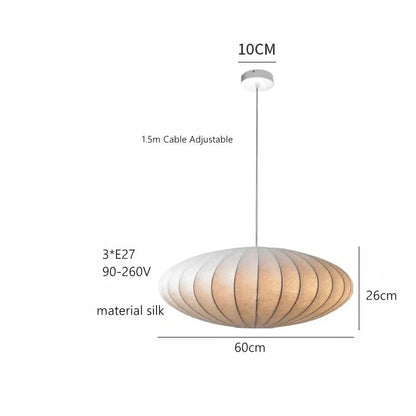 Suspension en Tissu Blanc