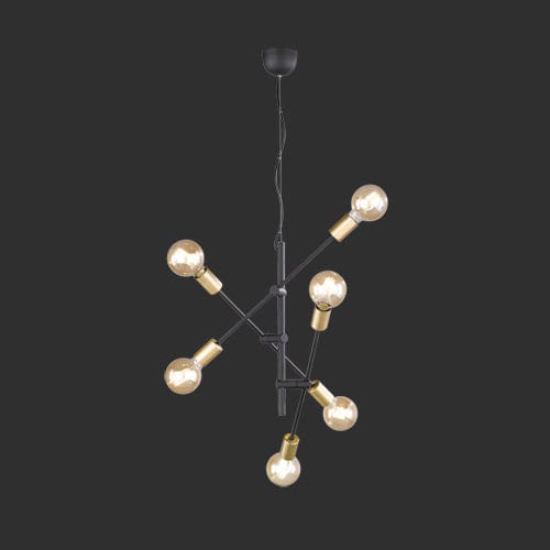 Suspension industrielle avec ampoules