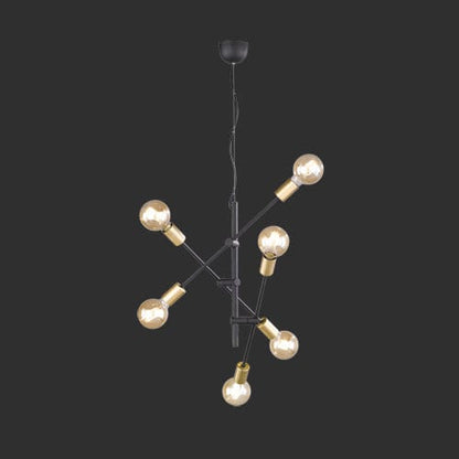 Suspension industrielle avec ampoules