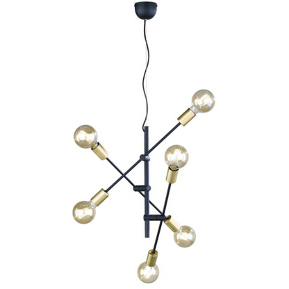 Suspension industrielle avec ampoules