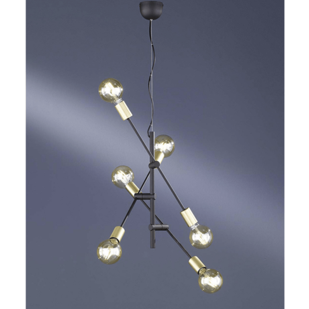 Suspension industrielle avec ampoules