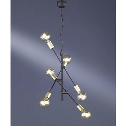 Suspension industrielle avec ampoules