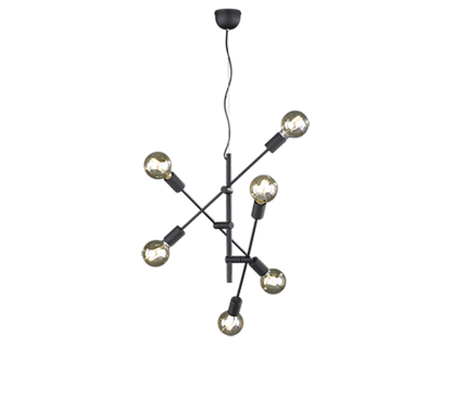 Suspension industrielle avec ampoules