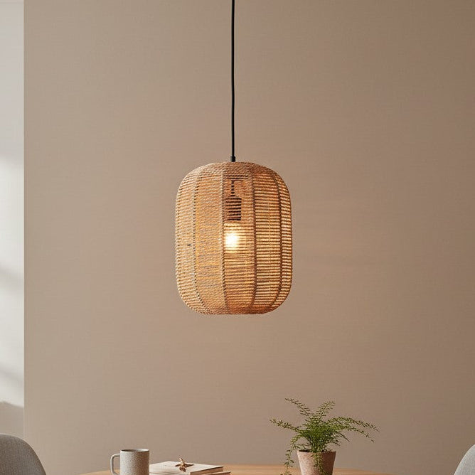 Suspension pour chambre en rotin