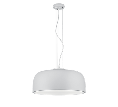 Suspension ronde pour cuisine en métal blanc