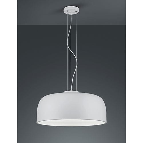 Suspension ronde pour cuisine en métal blanc