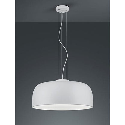 Suspension ronde pour cuisine en métal blanc