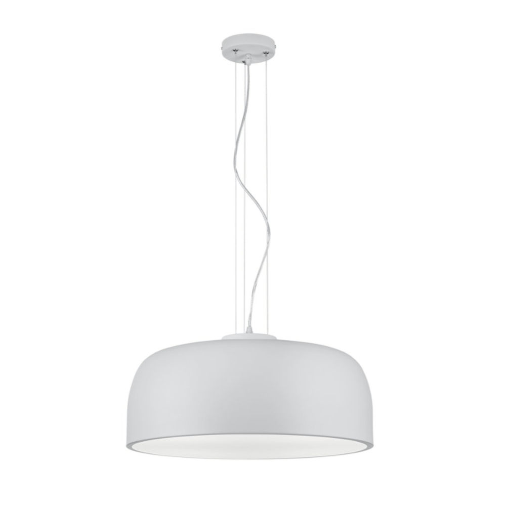 Suspension ronde pour cuisine en métal blanc