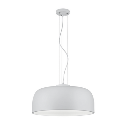 Suspension ronde pour cuisine en métal blanc