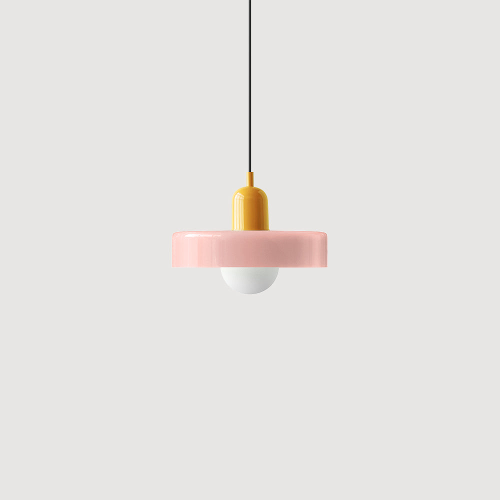 Suspension Bauhaus Verre Coloré - Lumina 26