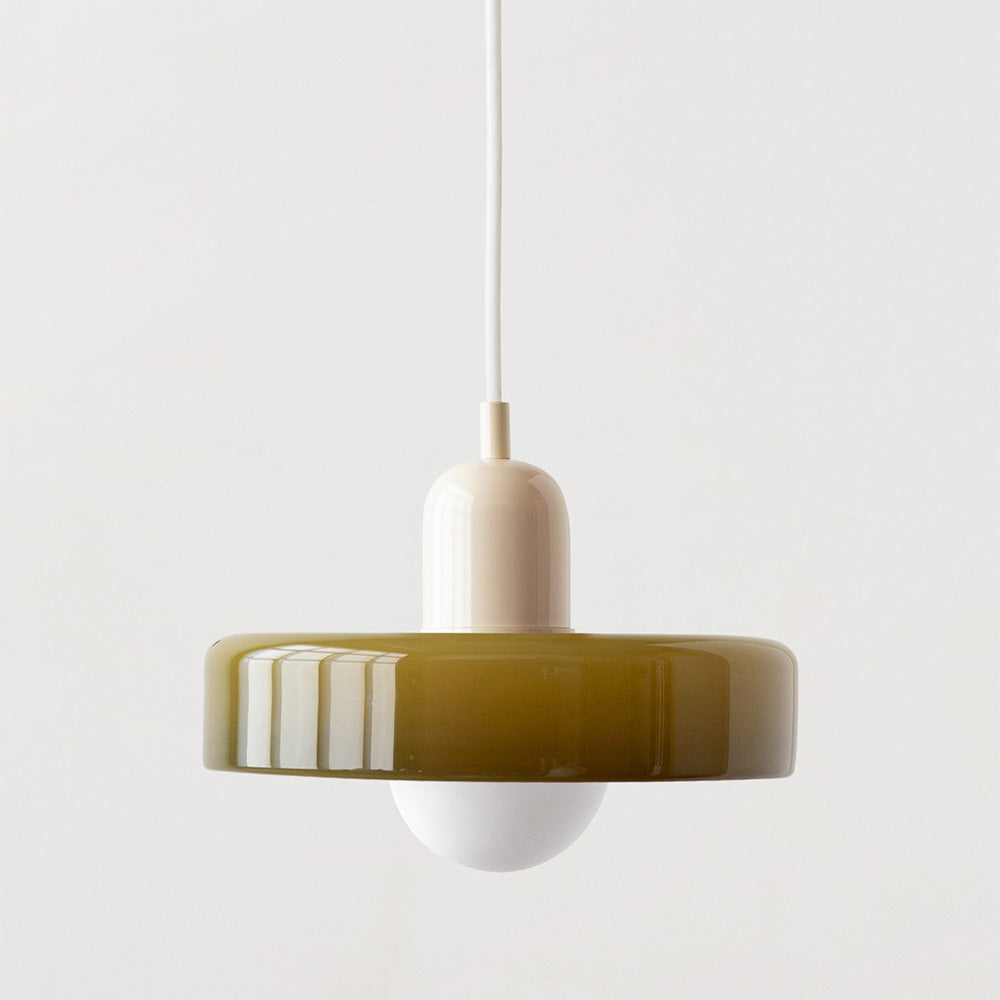 Suspension Bauhaus Verre Coloré - Lumina 7