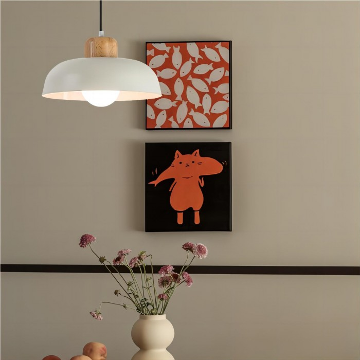 Suspension Luminaire Bois Moderne - Elara 5