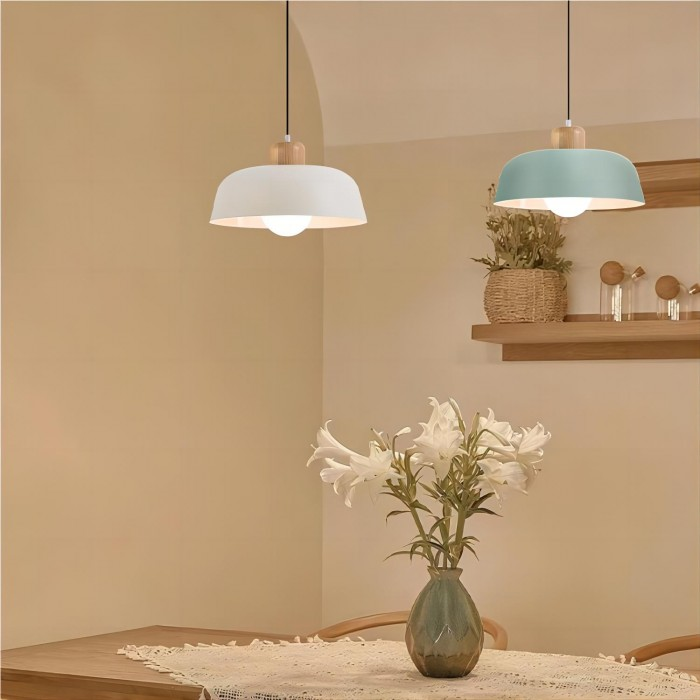 Suspension Luminaire Bois Moderne - Elara 6