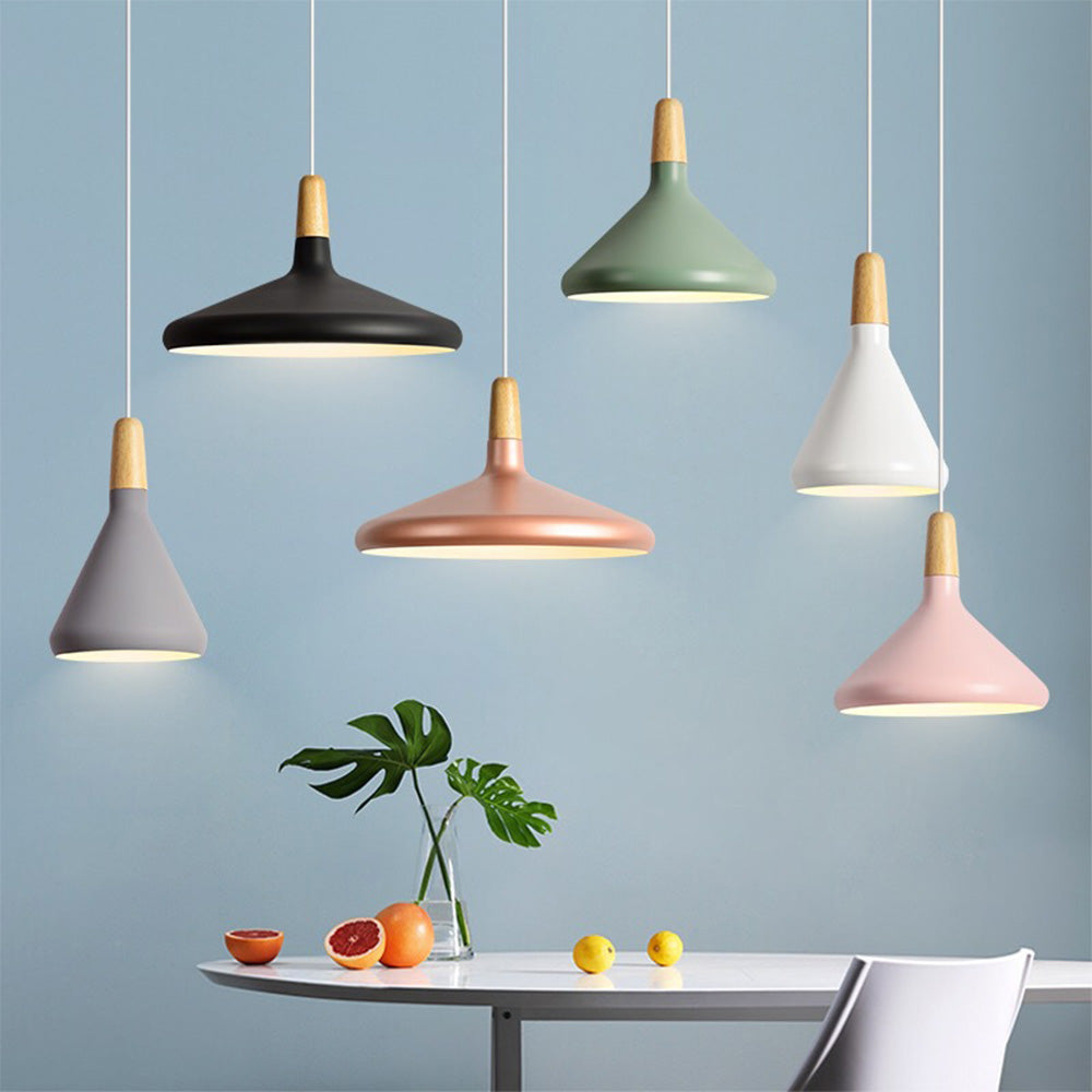 Suspension Lumineuse Bois - Macaroni 1