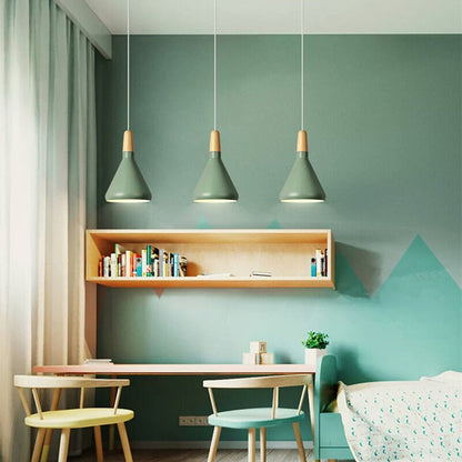 Suspension Lumineuse Bois - Macaroni 14