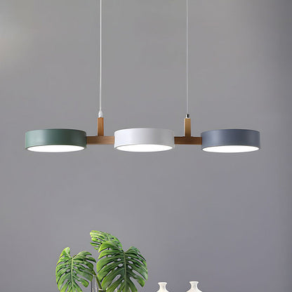 Suspension Contemporaine Métallique / Bois