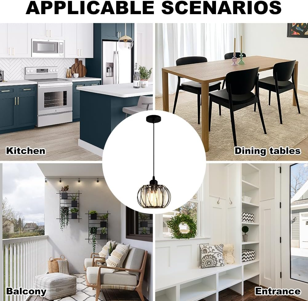 Suspension Minimaliste en Verre - Elara 3