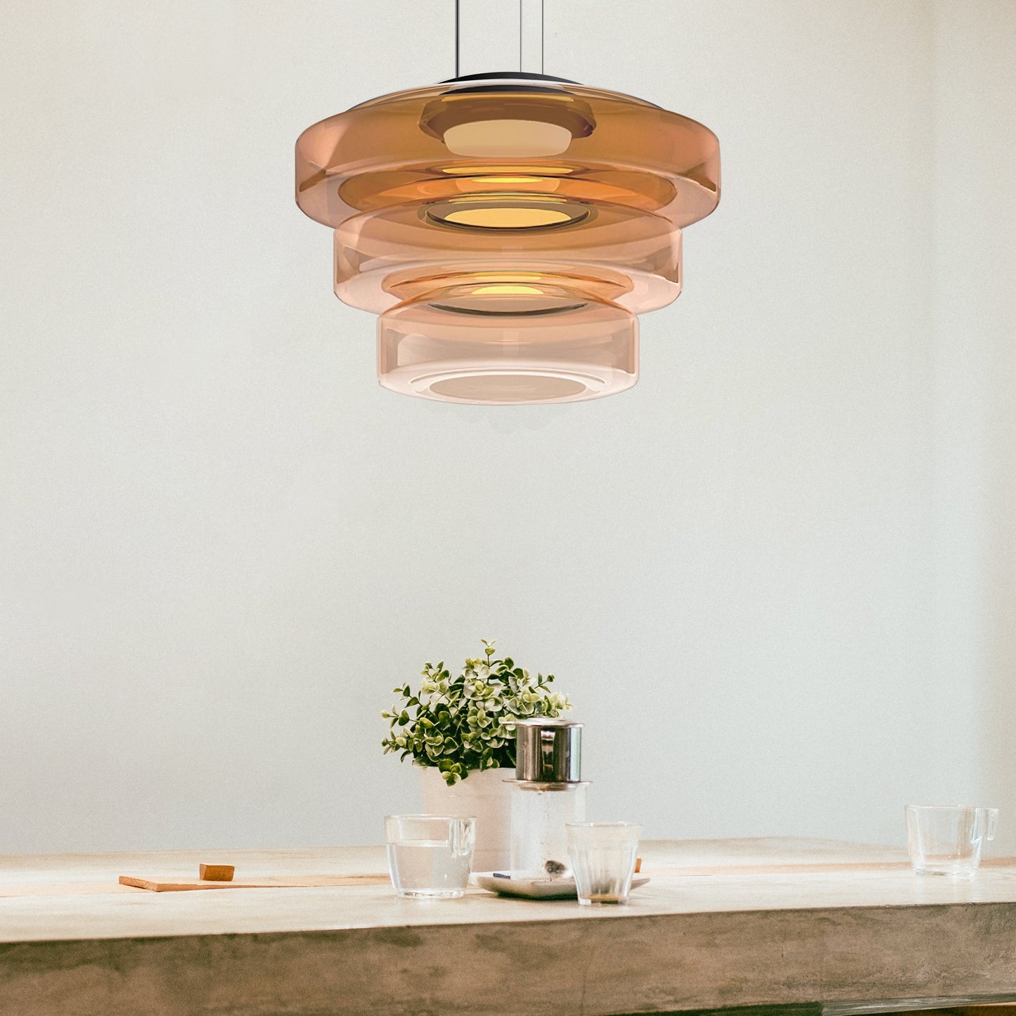 Suspension Moderne en Verre - Elara 5