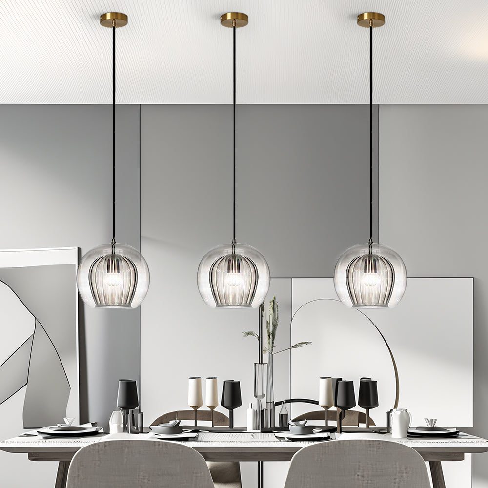 Suspension Moderne en Verre Sphérique - Lumina 10