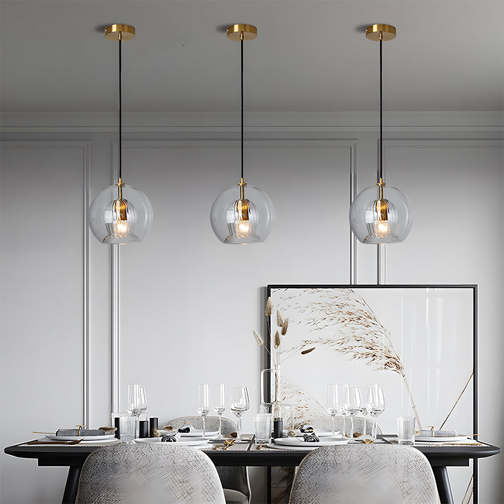 Suspension Moderne en Verre Sphérique - Lumina 4